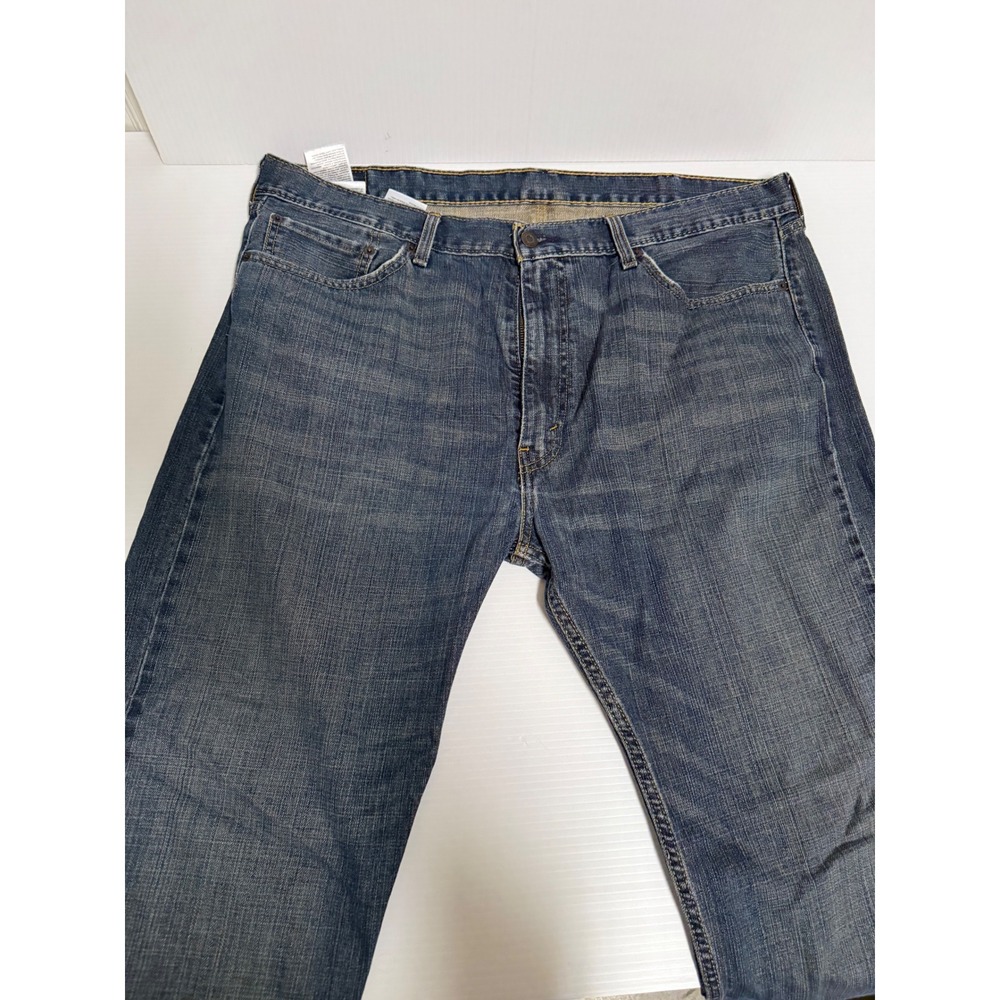 Levis 505 Regular Fit Straight Leg Jeans Mens 40x32 Blue Denim WaterLess